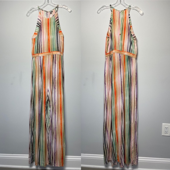 Anthropologie Blank London Gallery Row Edinburgh Striped Wide Leg Jumpsuit S - Picture 6 of 16